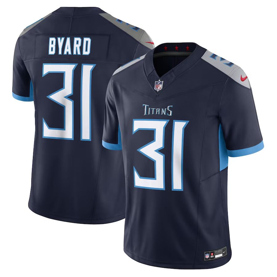 Men Tennessee Titans 31 Kevin Byard Nike Navy Vapor F.U.S.E. Limited NFL Jersey